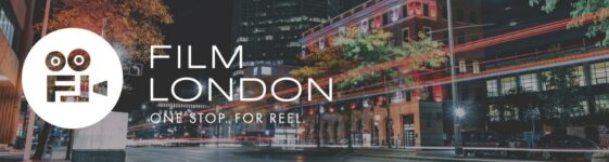 An image of the Film London logo against a London background