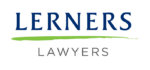 Lerners Lawyers logo in navy blue with a green brush stroke underneath the word Lerners