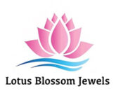 An image of a pink lotus flower with Lotus Blossom Jewels below it