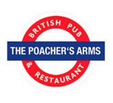 Poachers Arms logo – a take off of the London Underground logo, a red circle with a blue bar running through the centre of it
